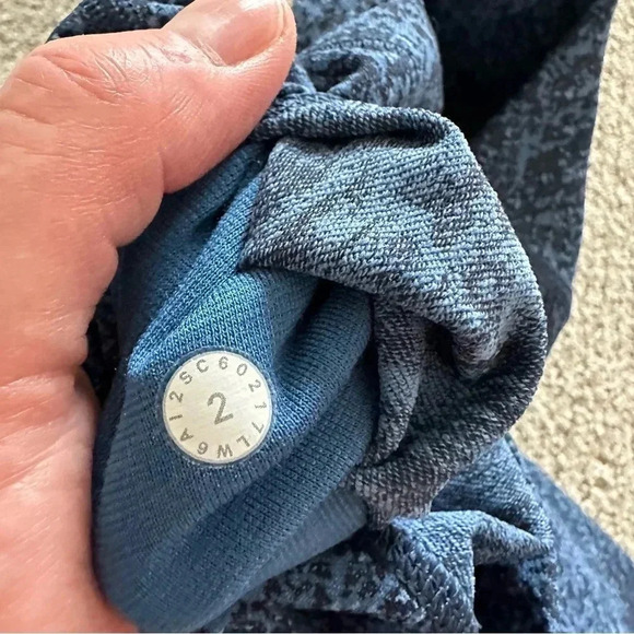 Lululemon Wunder Under High Rise Crop Blue Mineral Deposit Lunar Eclipse Royal 2 - Picture 5 of 8